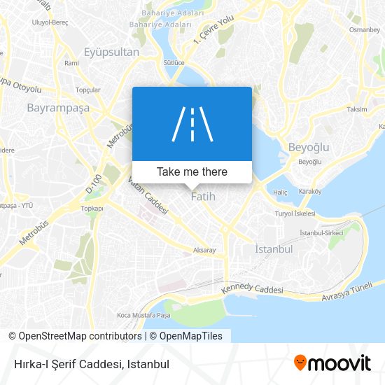 Hırka-I Şerif Caddesi map