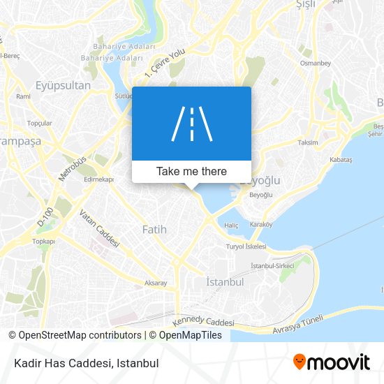 Kadir Has Caddesi map