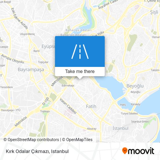 Kırk Odalar Çıkmazı map