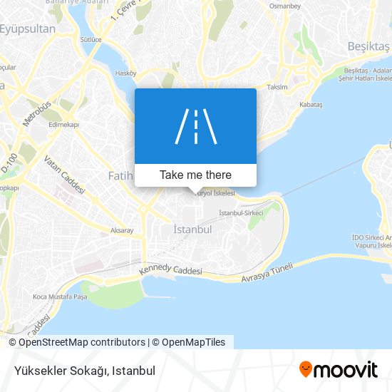 Yüksekler Sokağı map