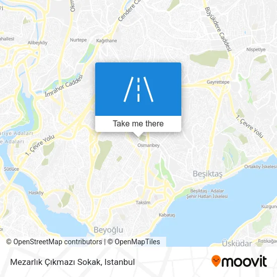 Mezarlık Çıkmazı Sokak map