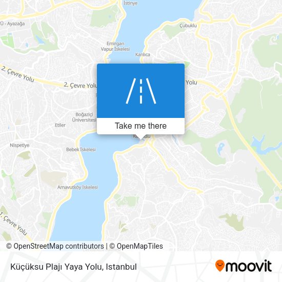 Küçüksu Plajı Yaya Yolu map
