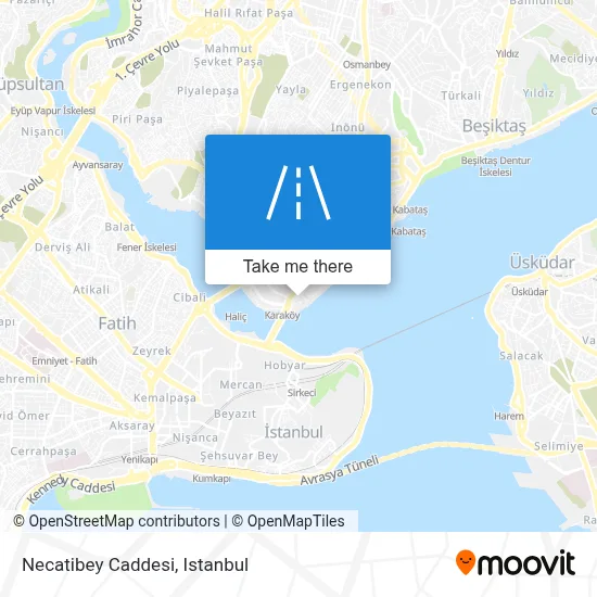 How to get to Necatibey Caddesi, Karaköy, Beyoğlu by bus, tram, metro ...
