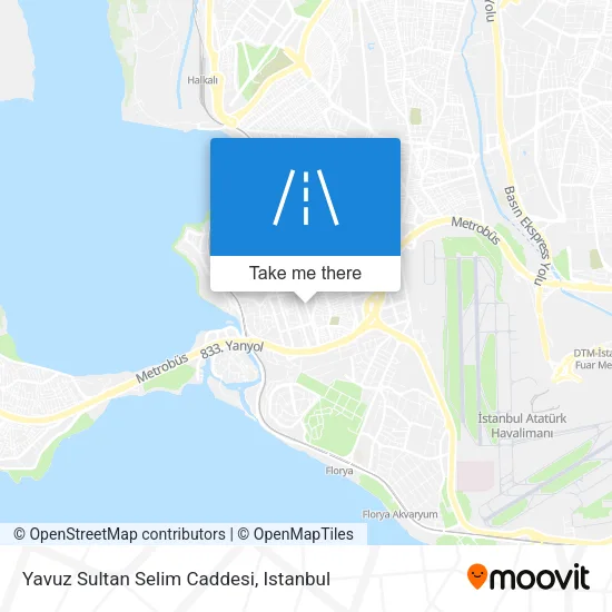 Yavuz Sultan Selim Caddesi map