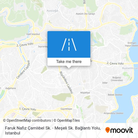 Faruk Nafız Çamlıbel Sk. - Meşeli Sk. Bağlantı Yolu map