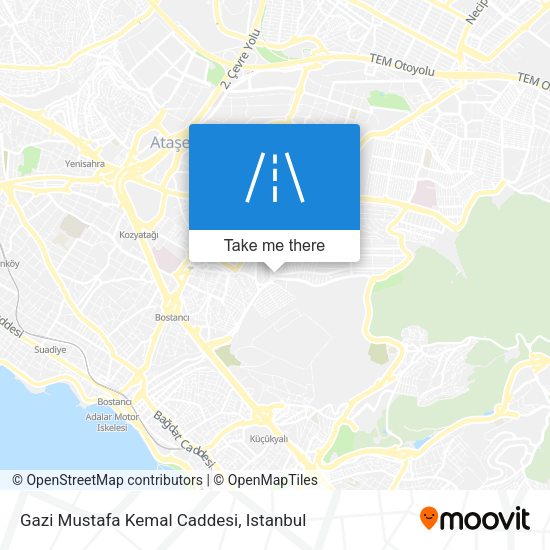 Gazi Mustafa Kemal Caddesi map
