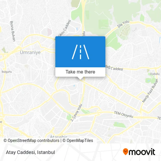 Atay Caddesi map