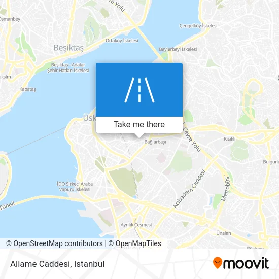 Allame Caddesi map