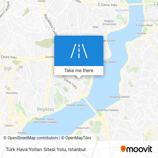 Türk Hava Yolları Sitesi Yolu map