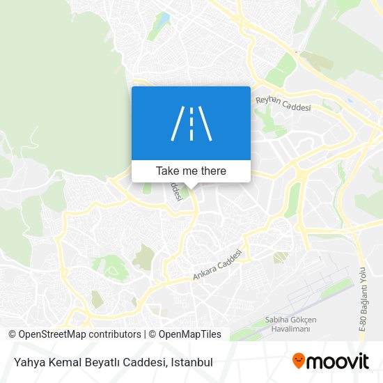 Yahya Kemal Beyatlı Caddesi map