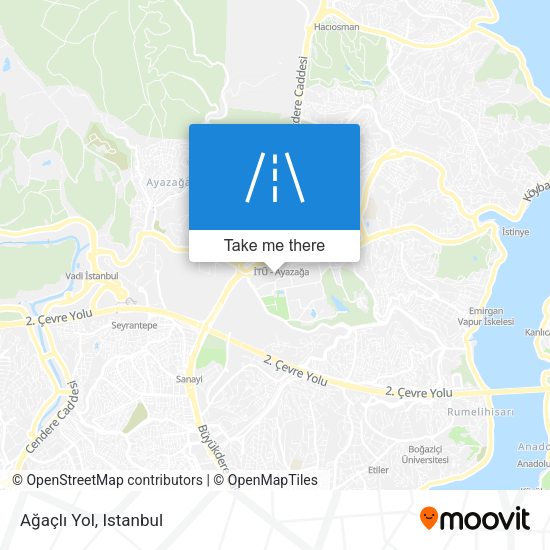 Ağaçlı Yol map