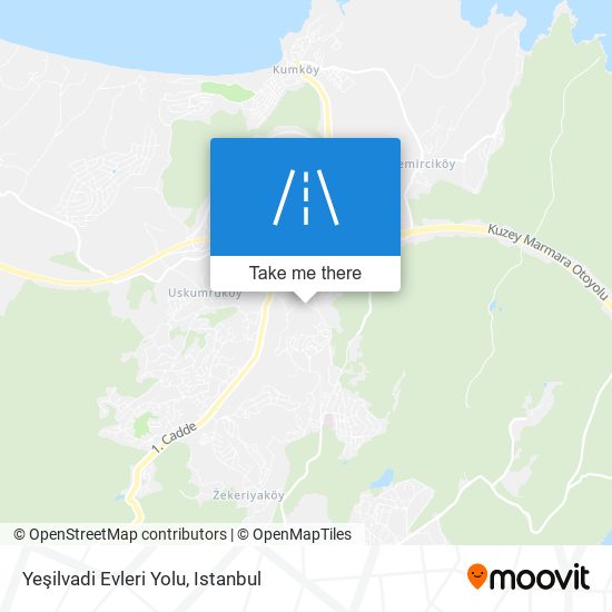 Yeşilvadi Evleri Yolu map