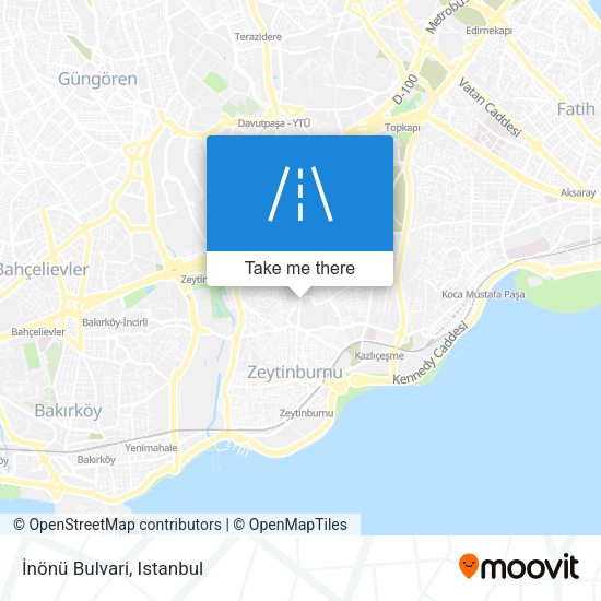 İnönü Bulvari map