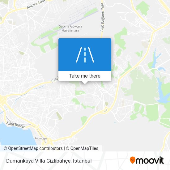 Dumankaya Villa Gizlibahçe map