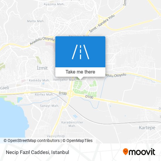 Necip Fazıl Caddesi map