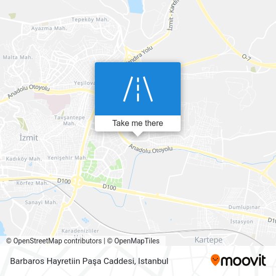 Barbaros Hayretiin Paşa Caddesi map