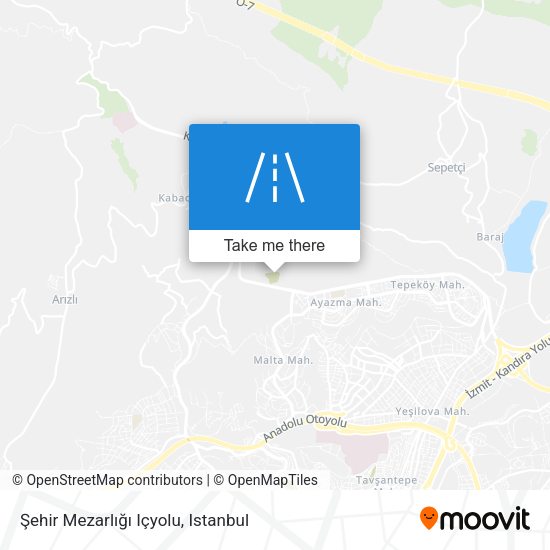 Şehir Mezarlığı Içyolu map