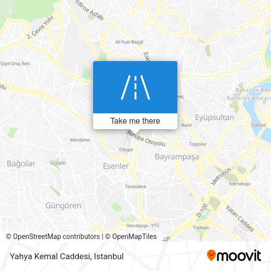 Yahya Kemal Caddesi map