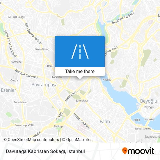 Davutağa Kabristan Sokağı map
