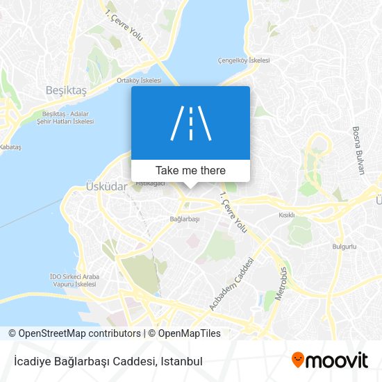 İcadiye Bağlarbaşı Caddesi map