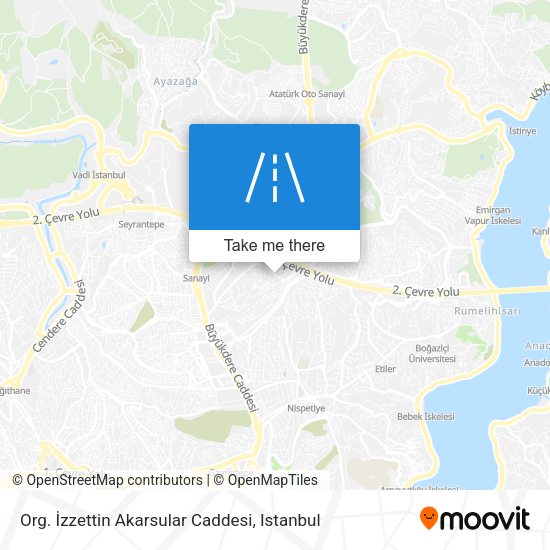 Org. İzzettin Akarsular Caddesi map