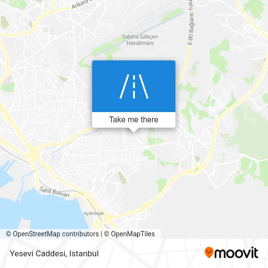 Yesevi Caddesi map