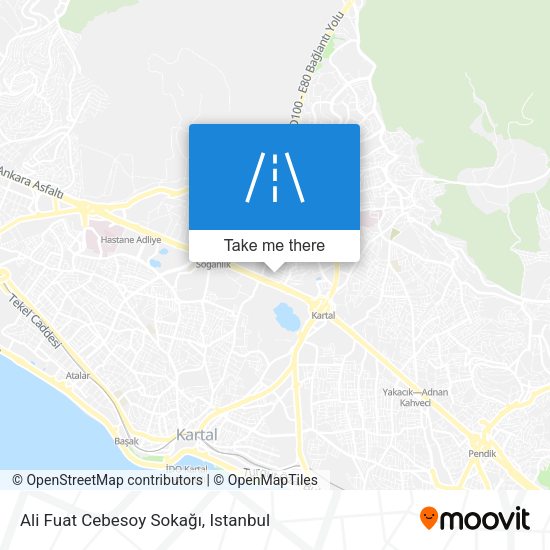Ali Fuat Cebesoy Sokağı map