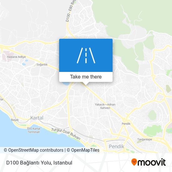 D100 Bağlantı Yolu map