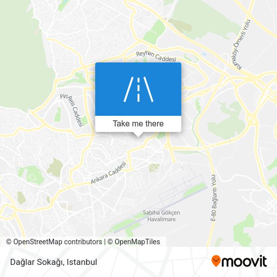 Dağlar Sokağı map