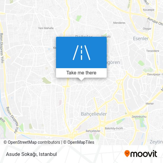 Asude Sokağı map