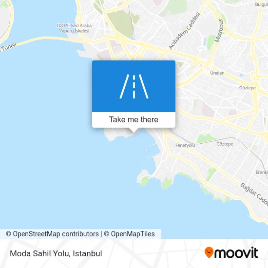 Moda Sahil Yolu map