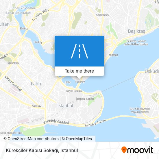 Kürekçiler Kapısı Sokağı map