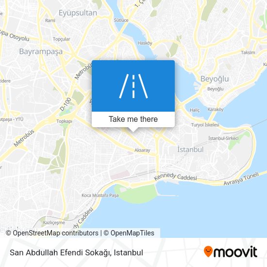 San Abdullah Efendi Sokağı map