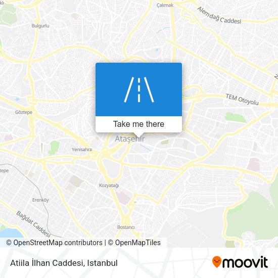 Atiila İlhan Caddesi map