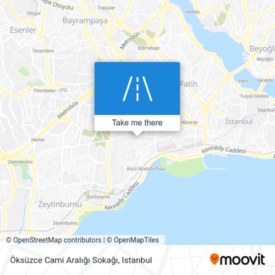Öksüzce Cami Aralığı Sokağı map