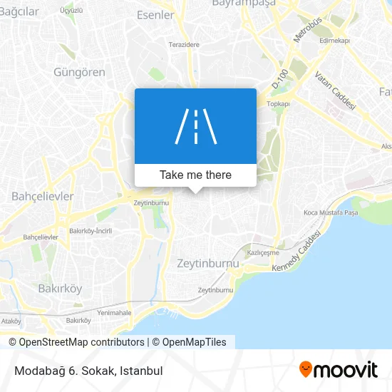 Modabağ 6. Sokak map
