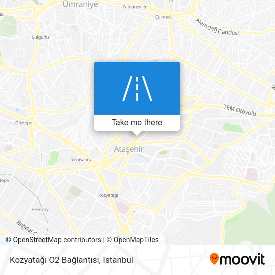 Kozyatağı O2 Bağlantısı map