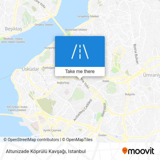 Altunizade Köprülü Kavşağı map