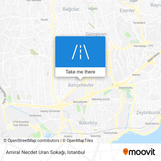 Amiral Necdet Uran Sokağı map