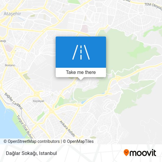 Dağlar Sokağı map