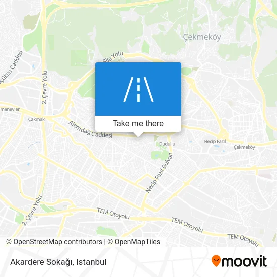 Akardere Sokağı map