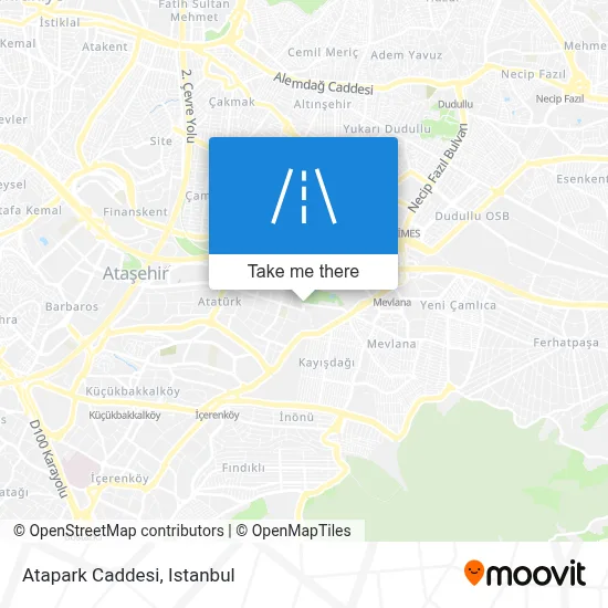 Atapark Caddesi map