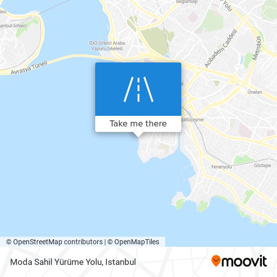 Moda Sahil Yürüme Yolu map