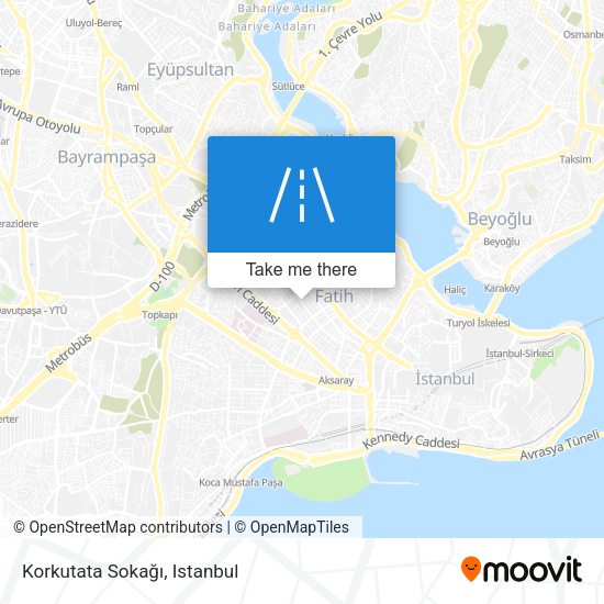 Korkutata Sokağı map