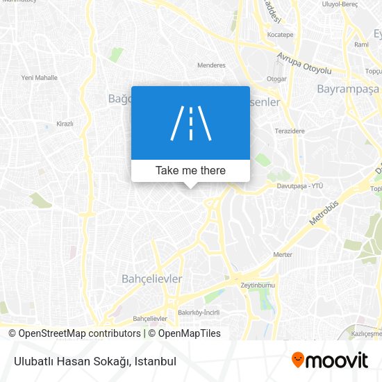 Ulubatlı Hasan Sokağı map