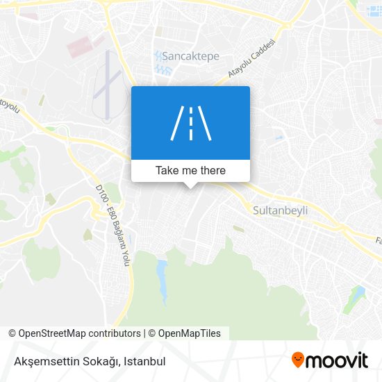 Akşemsettin Sokağı map