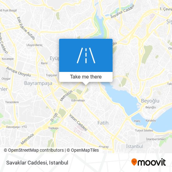 Savaklar Caddesi map