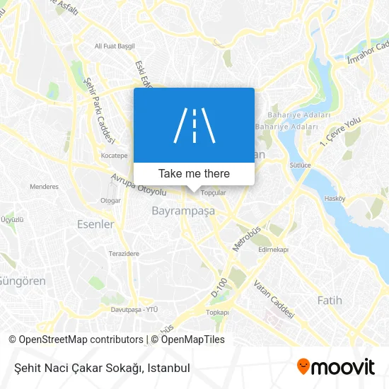 Şehit Naci Çakar Sokağı map