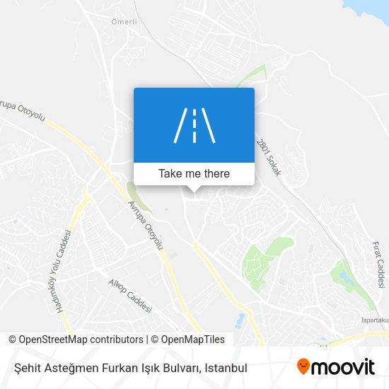 Şehit Asteğmen Furkan Işık Bulvarı map