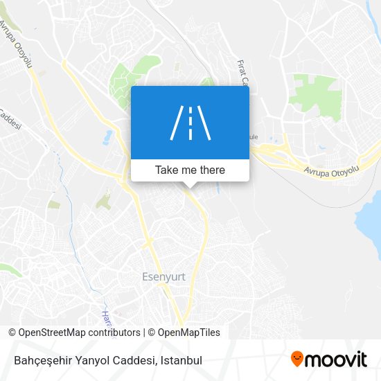 Bahçeşehir Yanyol Caddesi map